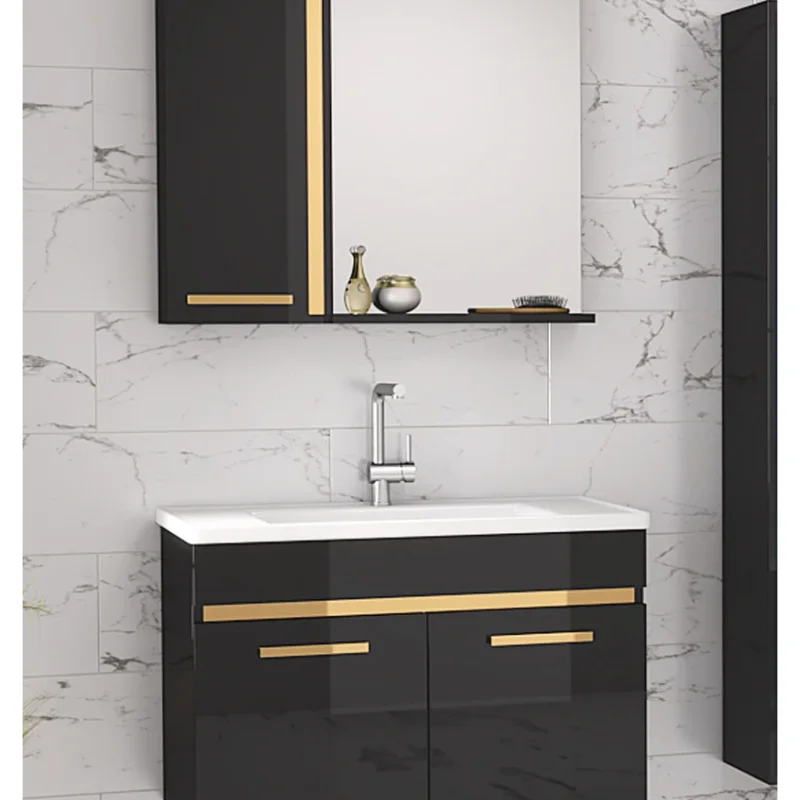 BanyoGross Lavabolu Banyo Dolabı